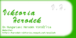viktoria herodek business card